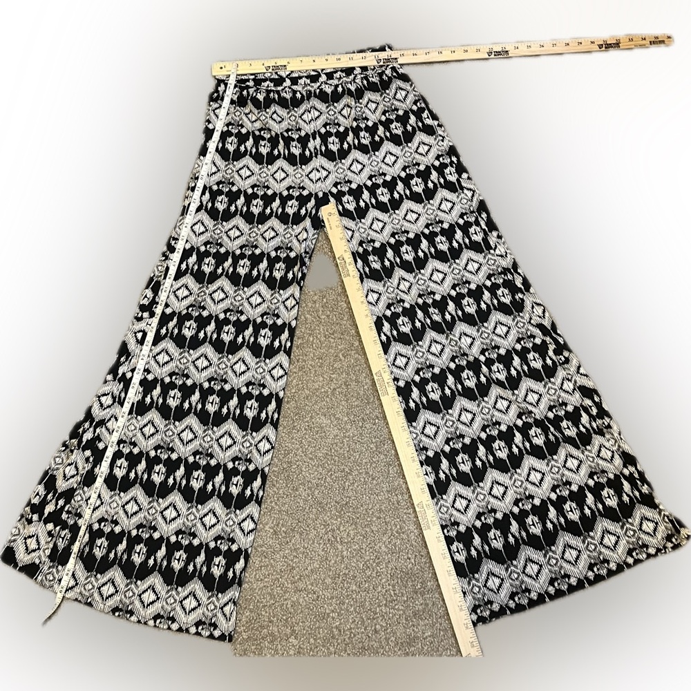 Urban Mangoz Tribal Boho Patterned Wide-Leg Palazzo Pants size L - Picture 3 of 7